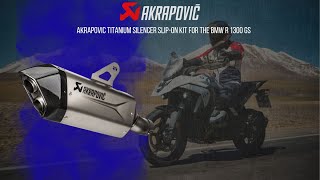 Akrapovic Titanium Silencer Slip-On Kit for the BMW R 1300 GS