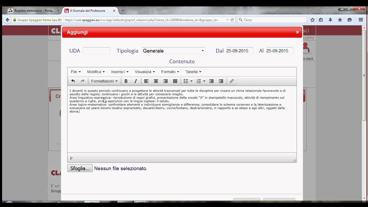 Inserire La Programmazione Di Classe Nel Registro Elettronico Spaggiari Youtube