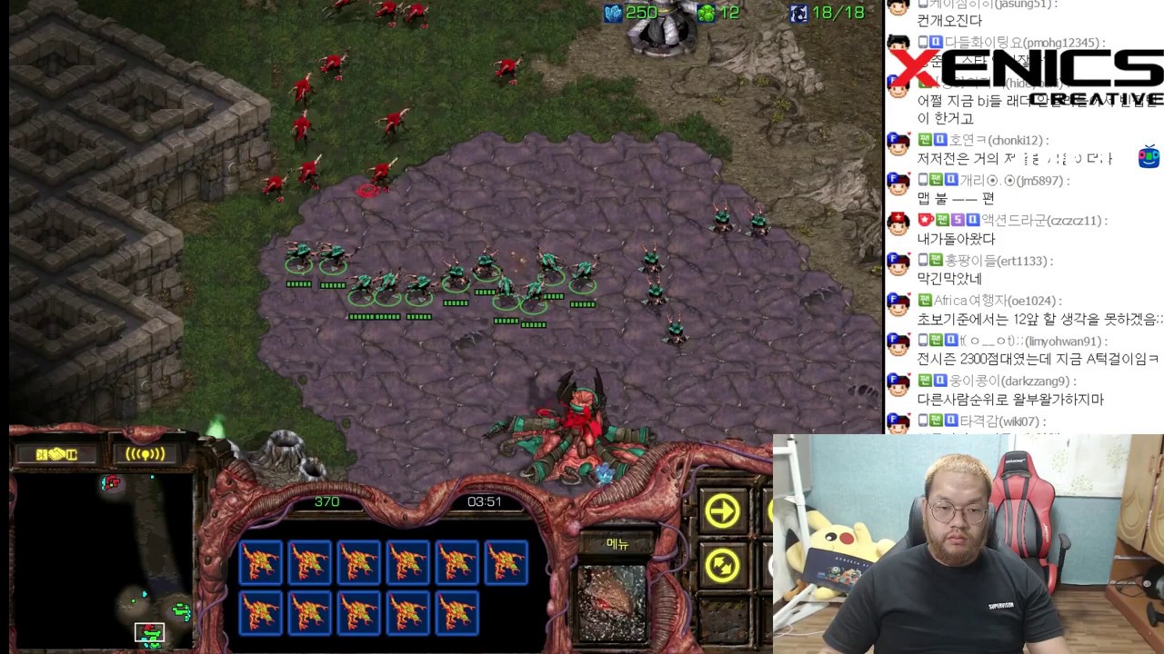 [2 Games] 스타1 StarCraft Remastered 1:1 (FPVOD) Larva 임홍규 (Z) vs smash[LMAO] (Z) & Baskin1[Name] (T)