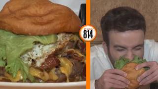 Jack tries the Double Bacon Burger from Belly Busters. | Studio 814