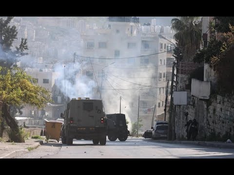 جانب من اقتحام قوات الاحتلال لمدينة نابلس