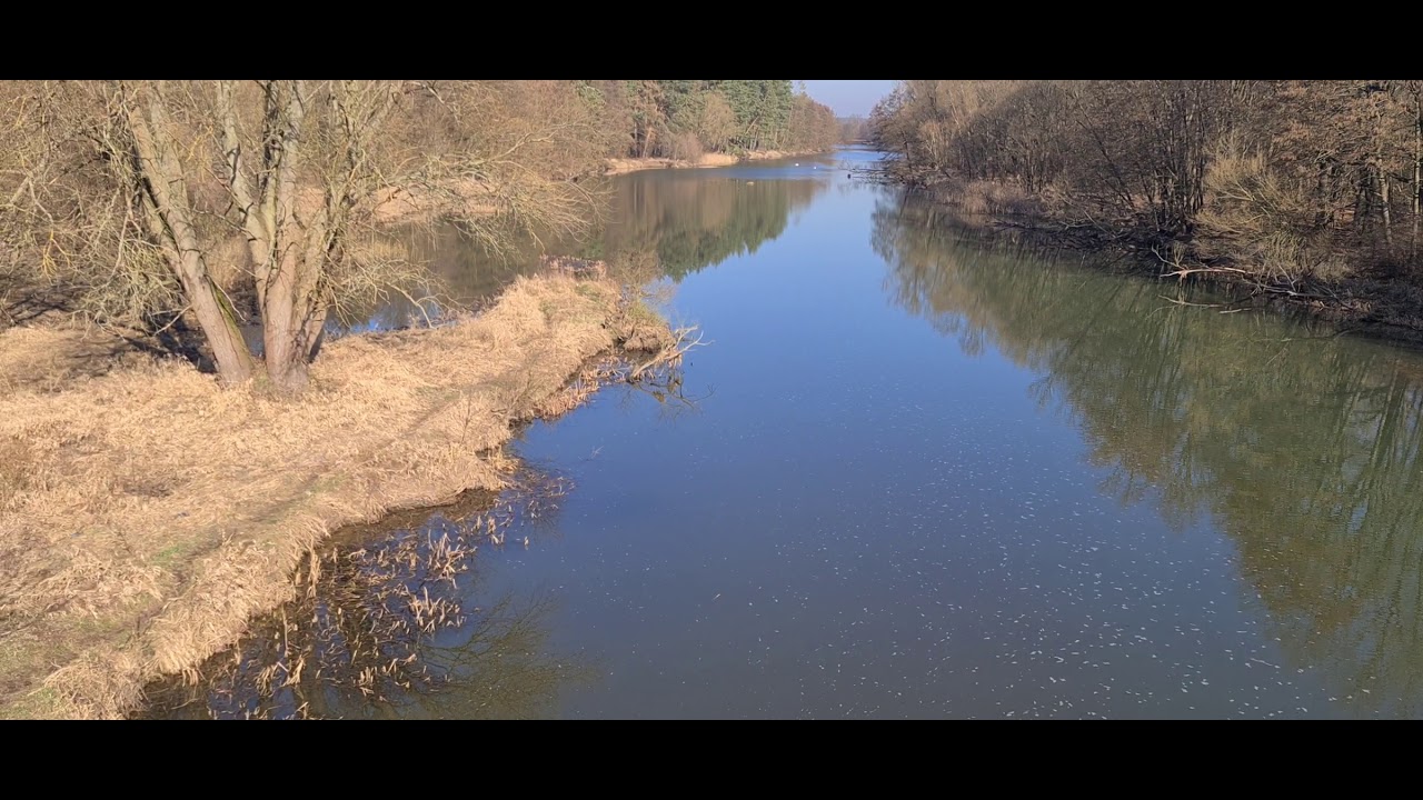 🇵🇱 Bobrowice (Bobersberg) 2021, Lubuskie Polska. Rzeka "Bóbr". 03.03.2021