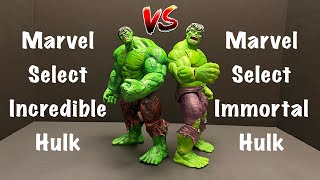 Marvel Select Incredible Hulk Vs Marvel Select Immortal Hulk Which is better?