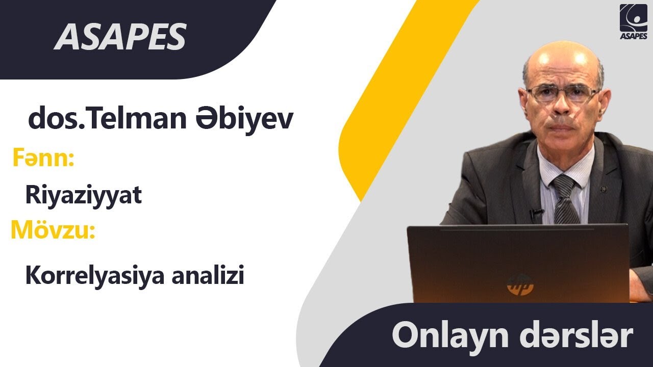 ONLAYN DƏRSLƏR | Riyaziyyat - Korrelyasiya analizi