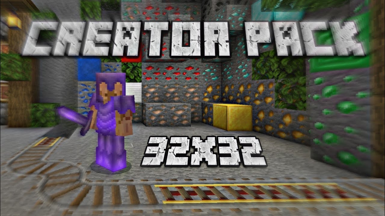 Creator Pack [32x] MCPE Texture Pack - YouTube
