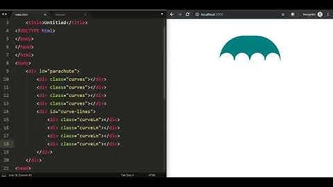 CSS - Draw Parachute using CSS  - PART 1
