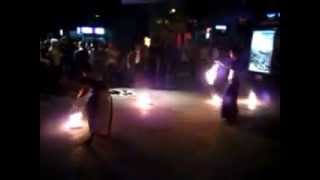 Fire Show in the capital of Moldova - Chisinau, 01.06.2014 (2 video)