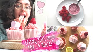 i only ate PINK food for 24 hours (+ pink gin cupcakes recipe)