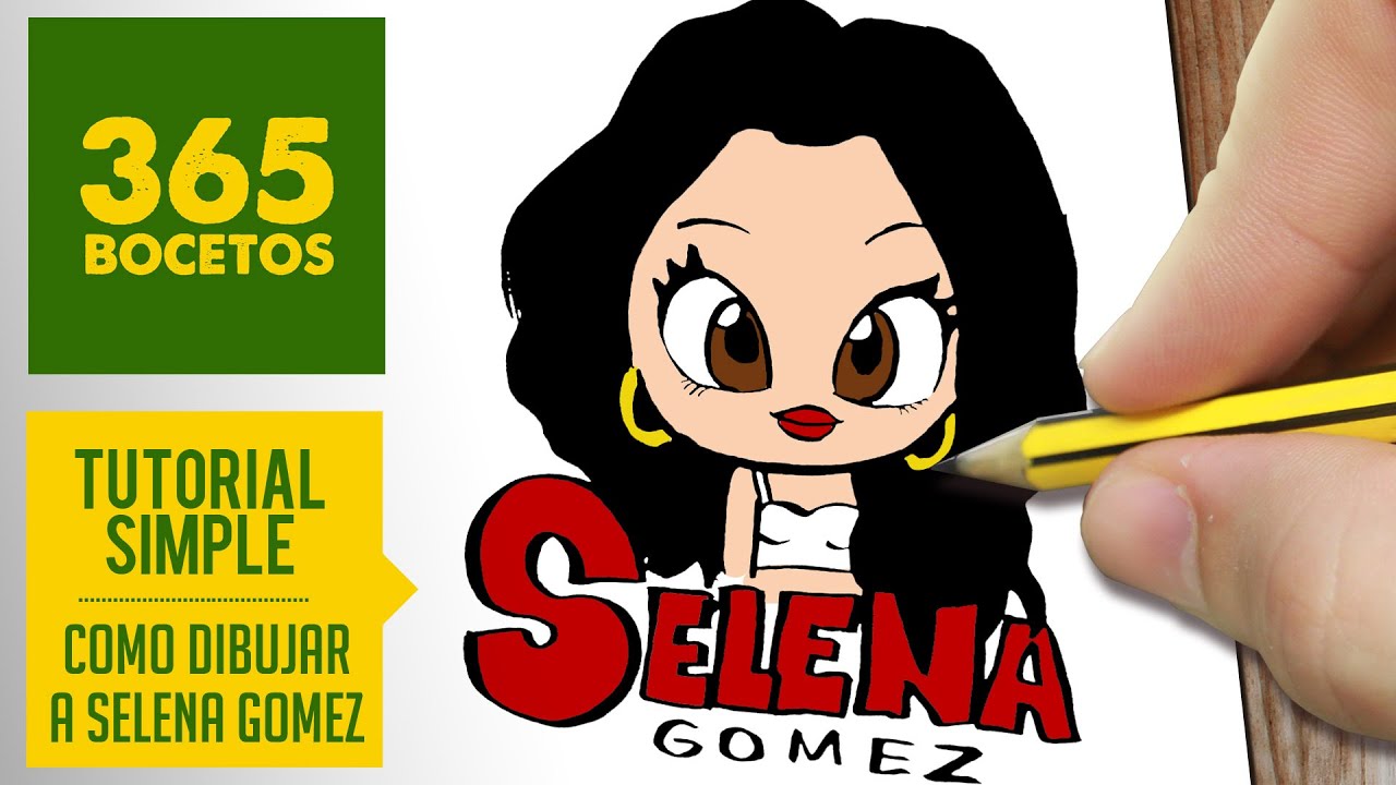 COMO DIBUJAR SELENA GOMEZ- Dibujos kawaii faciles - How to draw a Selena Gomez - thptnganamst.edu.vn