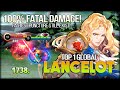 Fatal Damage with Fastest Puncture! 1738. Top 1 Global Lancelot - Mobile Legends