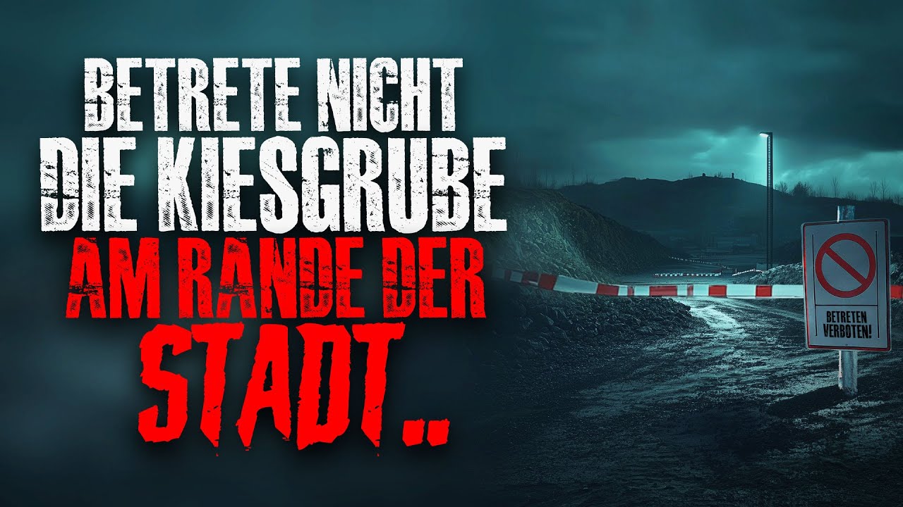 Betrete nicht die Kiesgrube am Rande der Stadt...