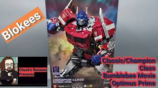 Chuck's Reviews Presents Blokees Champion Class Bumblebee Movie Optimus Prime