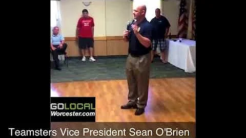 Boston Local 25 Teamster President Sean O'Brien th...