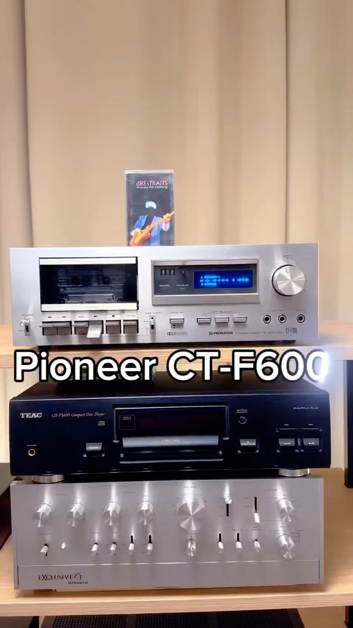 🎞️ Pioneer CT-F600 (1979) – Vintage Cassette Deck 🎛️ #shorts