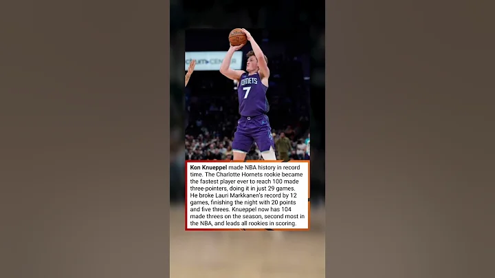 Kon Knueppel Breaks NBA History in Record Time