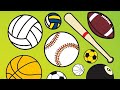 All types of sports ball  all games