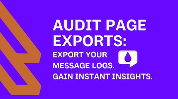 Export Your Message Audit Logs