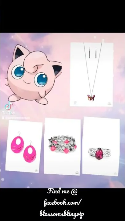 pokemon inspired jewelry set