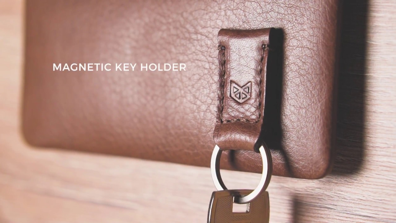 Handmade Magnetic Key Holder · Black by Capra Leather