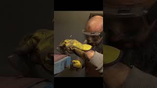 Part 2: Forging an Insane Damascus Knife with Glow Epoxy | Unreal Result! #amazing #damascus #knife