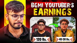 Famous Top 5 BGMI Youtuber's Earnings Revealed - Casetoo Reacts! Wealth