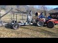 carraro tigrone forestale Forstanhänger  forestry trailer Homemade