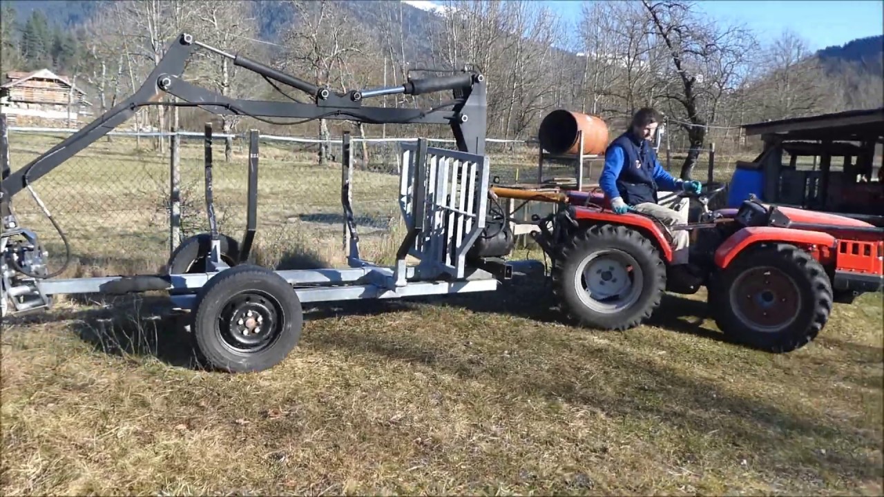 made in home carraro tigrone forestale Forstanhänger  forestry trailer Homemade