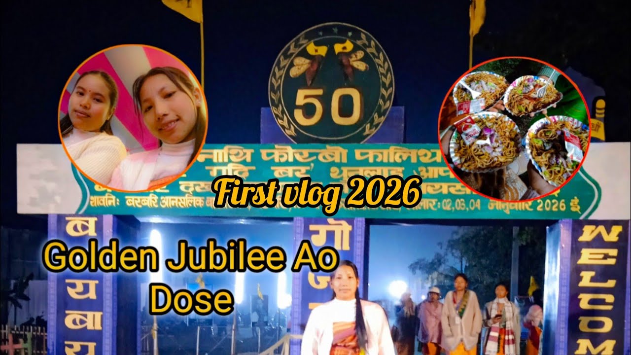 Golden Jubilee Ao Dose Thangna Fwibai 😀 ll Purnima Boro Vlog