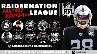 RaiderNation Fantasy Football League 2021 LIVE DRAFT