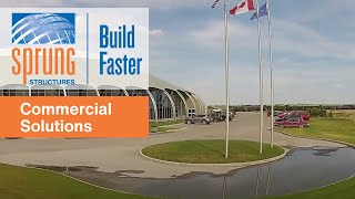 Sprung Commercial Solutions - Sprung Structures Aldersyde, Alberta Canada - Drone Footage