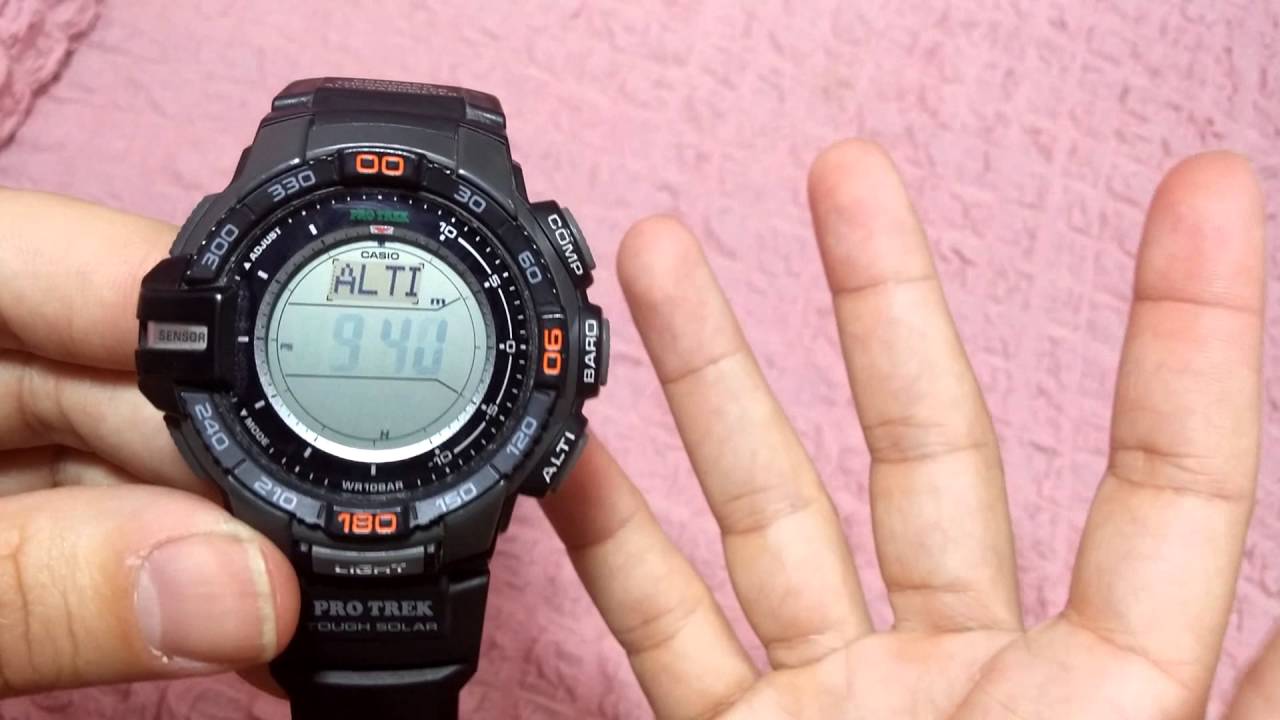 casio pro trek reset