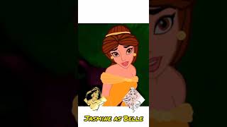 Princess Jasmine as Princess Belle#belle#jasmime#jasmineedits#jasminetransformations#shorts