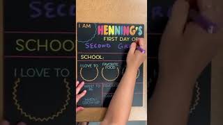 Personalized Reusable 2-in-1 First and Last Day of School Board Back to School Kindergarten Sign