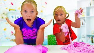 ТЕЛЕПАТИЯ СЛАЙМ челлендж / Slime challenge / Николь и Алиса