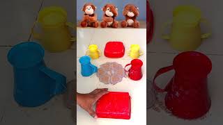 new style Sand Cake Making Video With Suprise 🦒🐅🐐 #shortsfeed #funny #shorts #viral #toys # trending