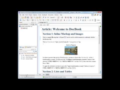 oXygen XML Editor - DocBook Customization