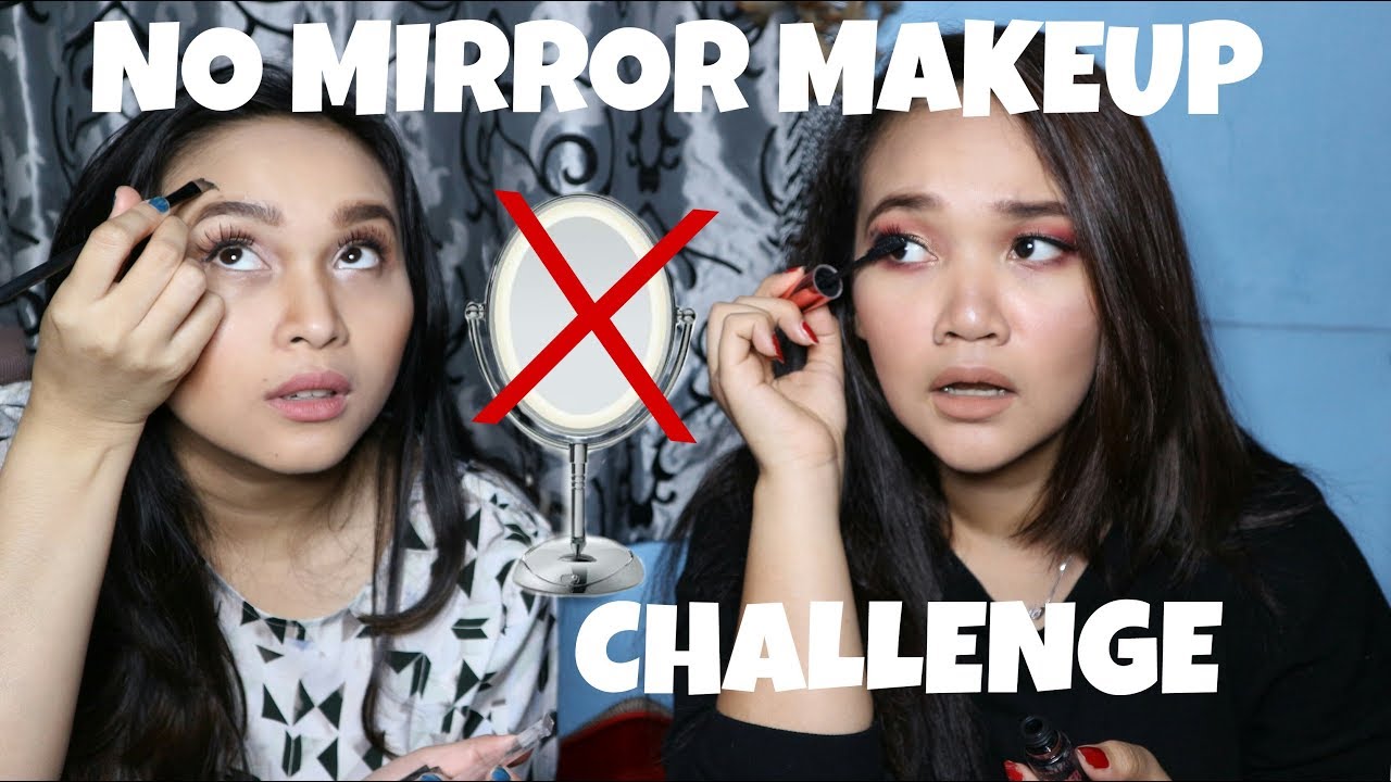 NO MIRROR MAKEUP CHALLENGE | BAHASA | AMANDA SORAYA