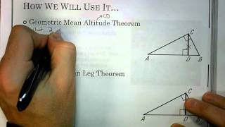Sec 7.3:  Similar Right Triangles