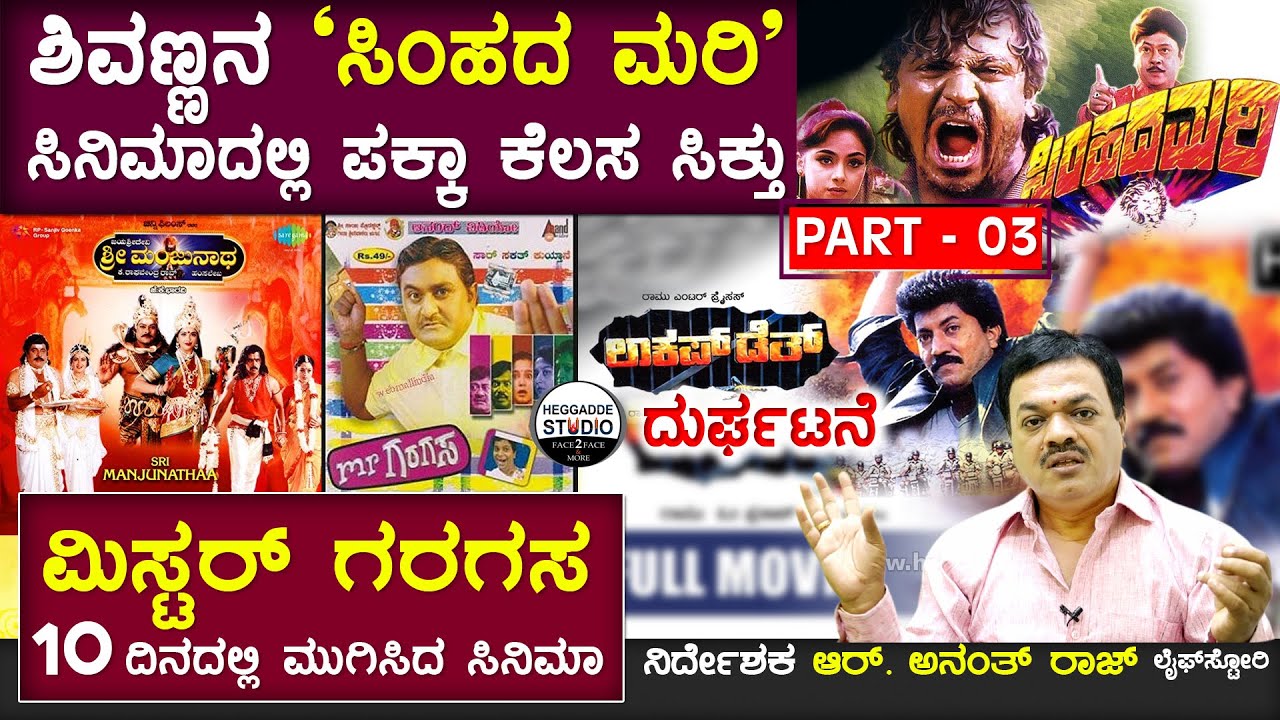 ಶಿವಣ್ಣನ "ಸಿಂಹದ ಮರಿ" ಸಿನಿಮಾದಲ್ಲಿ ಪಕ್ಕಾ ಕೆಲಸ ಸಿಕ್ತು | Director R Anantharaju Life Story P- 3 | HS