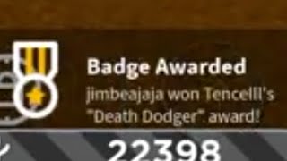 ROBLOX SLAP BATTLES HOW TO GET DEATH DODGER BADGE JUPITER GLOVE