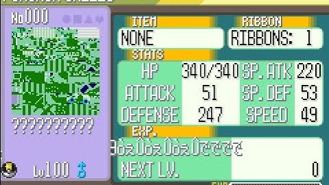 "Gen 1" glitch pokemon in Ruby