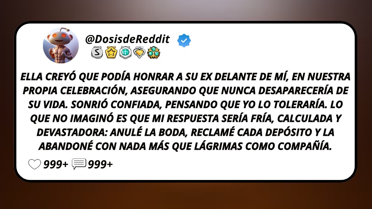 Ella Creyó Que Podía Honrar A Su Ex Delante De Mí, En Nuestra Propia Celebración, Asegurando Que...