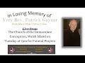 Funeral prayers for the very rev patrick gaynor