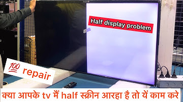 Led TV Half Screen picture problem || How to fix half display led tv