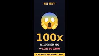 MEXC 10x vs 100x Leverage Risk on BTC — Liq Math ⚖️