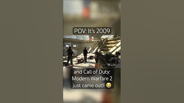 POV: It’s 2009 and Call of Duty: Modern Warfare 2 just came out!! 😭 #cod #callofduty #gaming #shorts