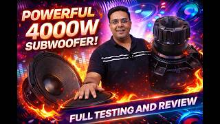 18 Inch 4000W Bass Speaker 💥 Extreme Bass Test + DJ Setup Guide (Hindi)