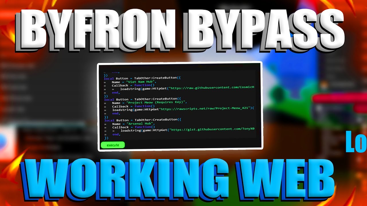 Byfron roblox bypass