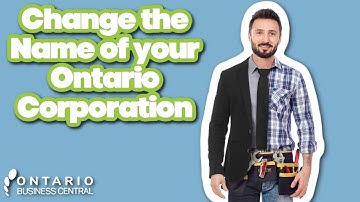 Change the Name of Your Ontario Corporation