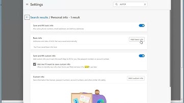 Add/edit/delete Address for Autofill in Microsoft Edge